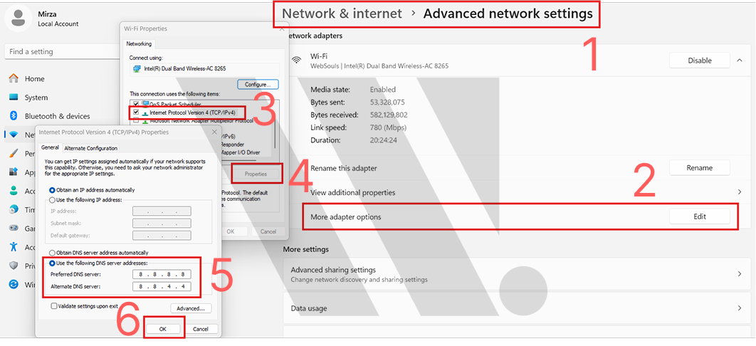 Change DNS Servers