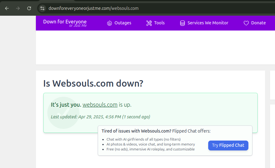 Check if the Site Is Down for Everyone