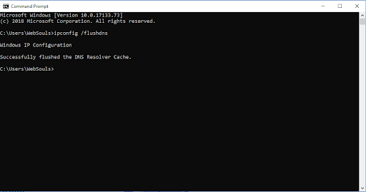 Open Terminal and type dscacheutil -flushcache