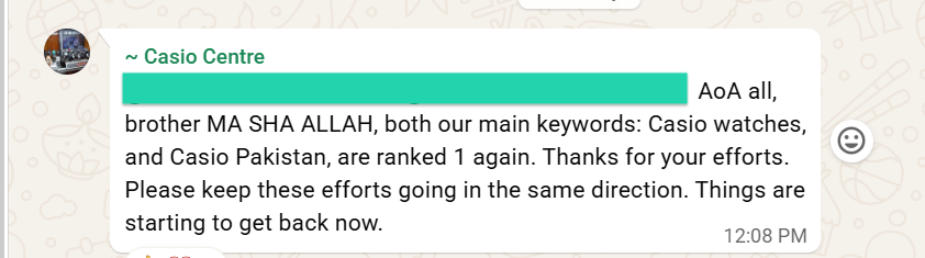What Casio Centre Said